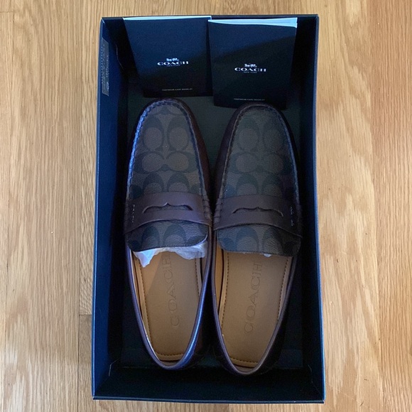 NIB Mens Coach Mott Driver Loafer Brown Size 8.5 - Picture 5 of 7